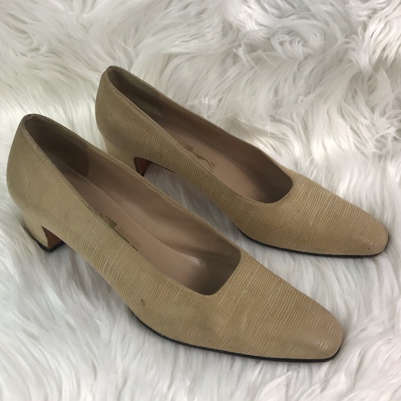 Salvatore Ferragamo Tan Heels - Picture 1 of 7